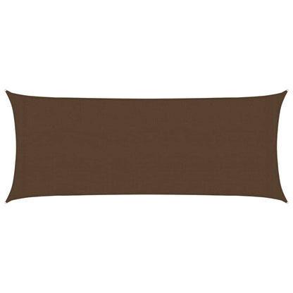 vidaXL Sunshade Sail 160 g/m² Brown 2x5 m HDPE