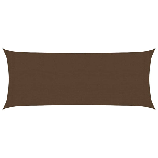 vidaXL Sunshade Sail 160 g/m² Brown 2x5 m HDPE