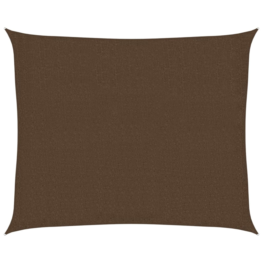 vidaXL Sunshade Sail 160 g/m² Brown 2.5x3 m HDPE
