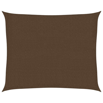 vidaXL Sunshade Sail 160 g/m² Brown 2.5x3 m HDPE