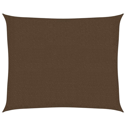 vidaXL Sunshade Sail 160 g/m² Brown 2.5x3 m HDPE
