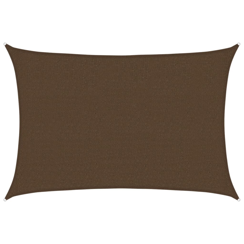 vidaXL Sunshade Sail 160 g/m² Brown 2.5x3.5 m HDPE