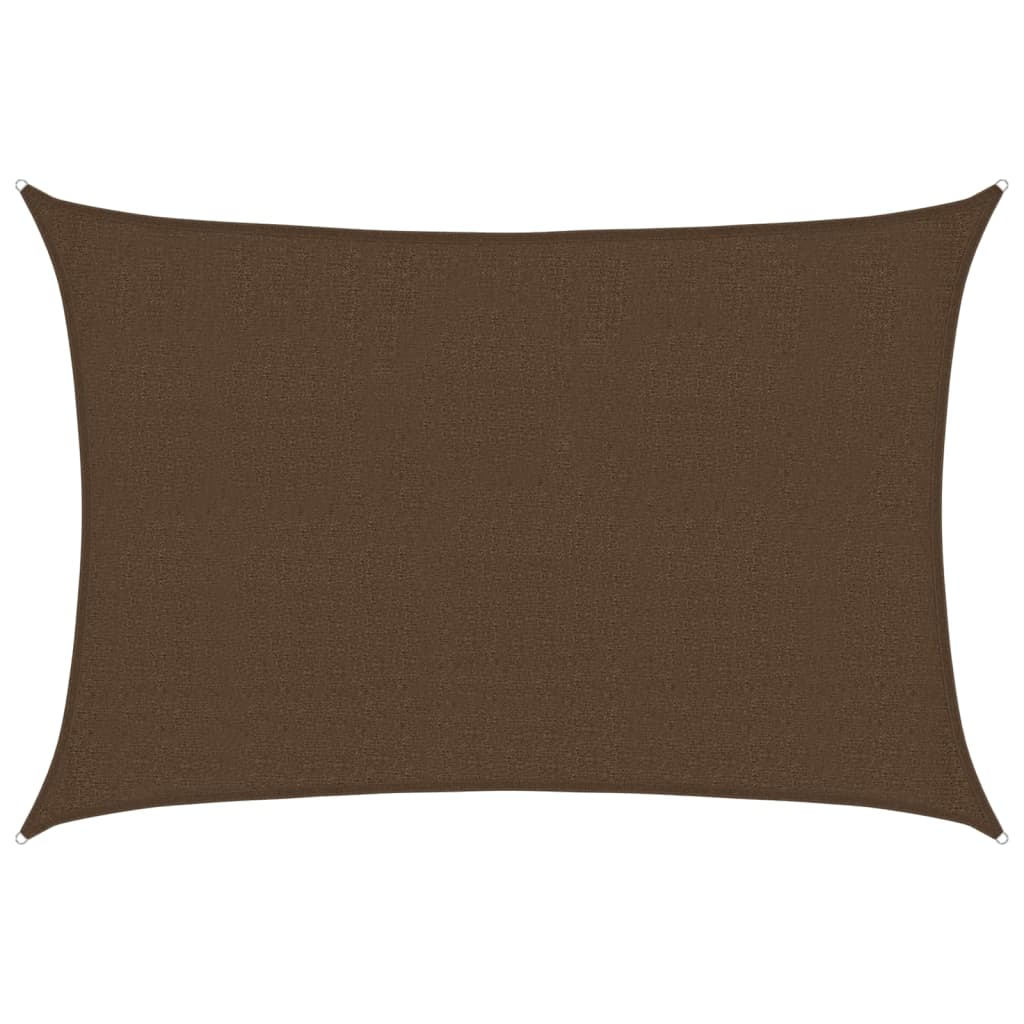 vidaXL Sunshade Sail 160 g/m² Brown 2.5x4 m HDPE