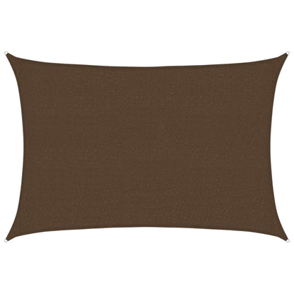 vidaXL Sunshade Sail 160 g/m² Brown 2.5x4 m HDPE