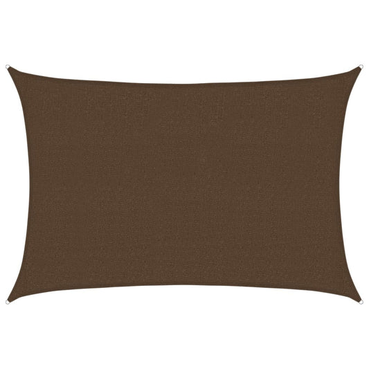 vidaXL Sunshade Sail 160 g/m² Brown 2.5x4 m HDPE