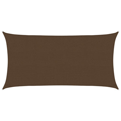 vidaXL Sunshade Sail 160 g/m² Brown 2.5x4.5 m HDPE