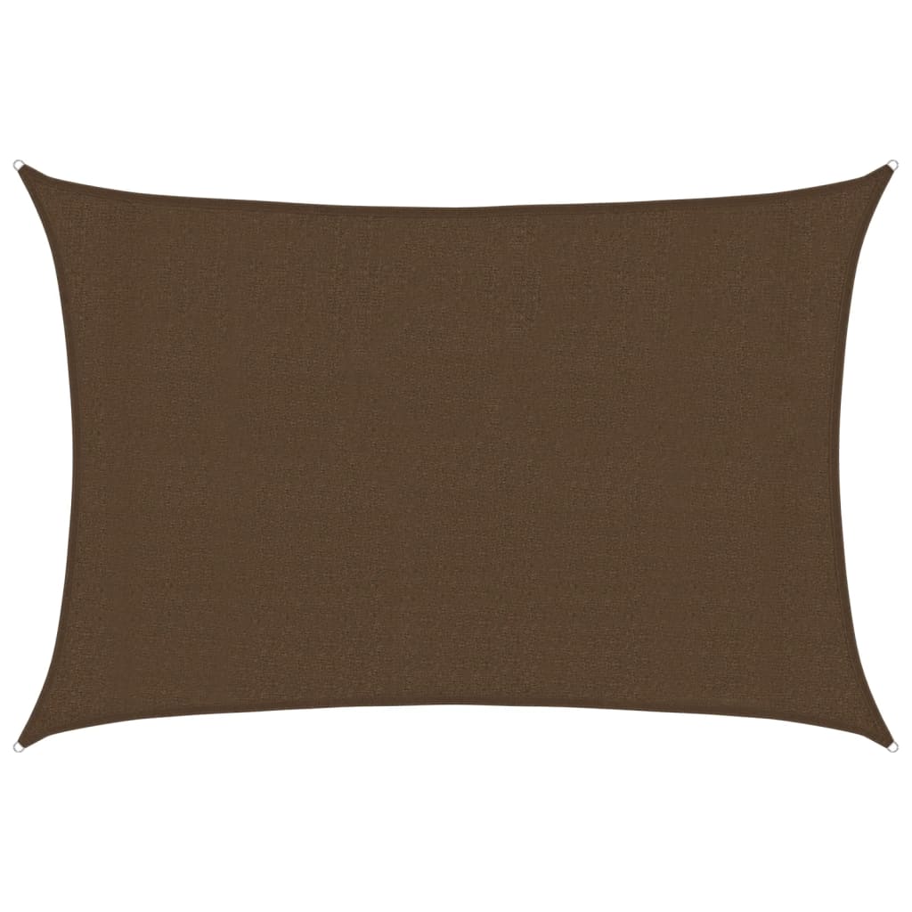 vidaXL Sunshade Sail 160 g/m² Brown 3x4.5 m HDPE