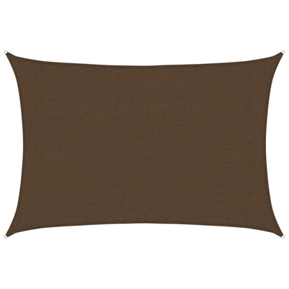 vidaXL Sunshade Sail 160 g/m² Brown 3x4.5 m HDPE