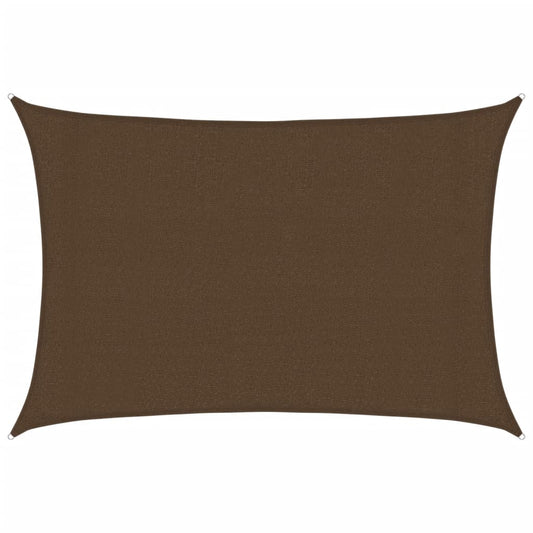 vidaXL Sunshade Sail 160 g/m² Brown 3x5 m HDPE