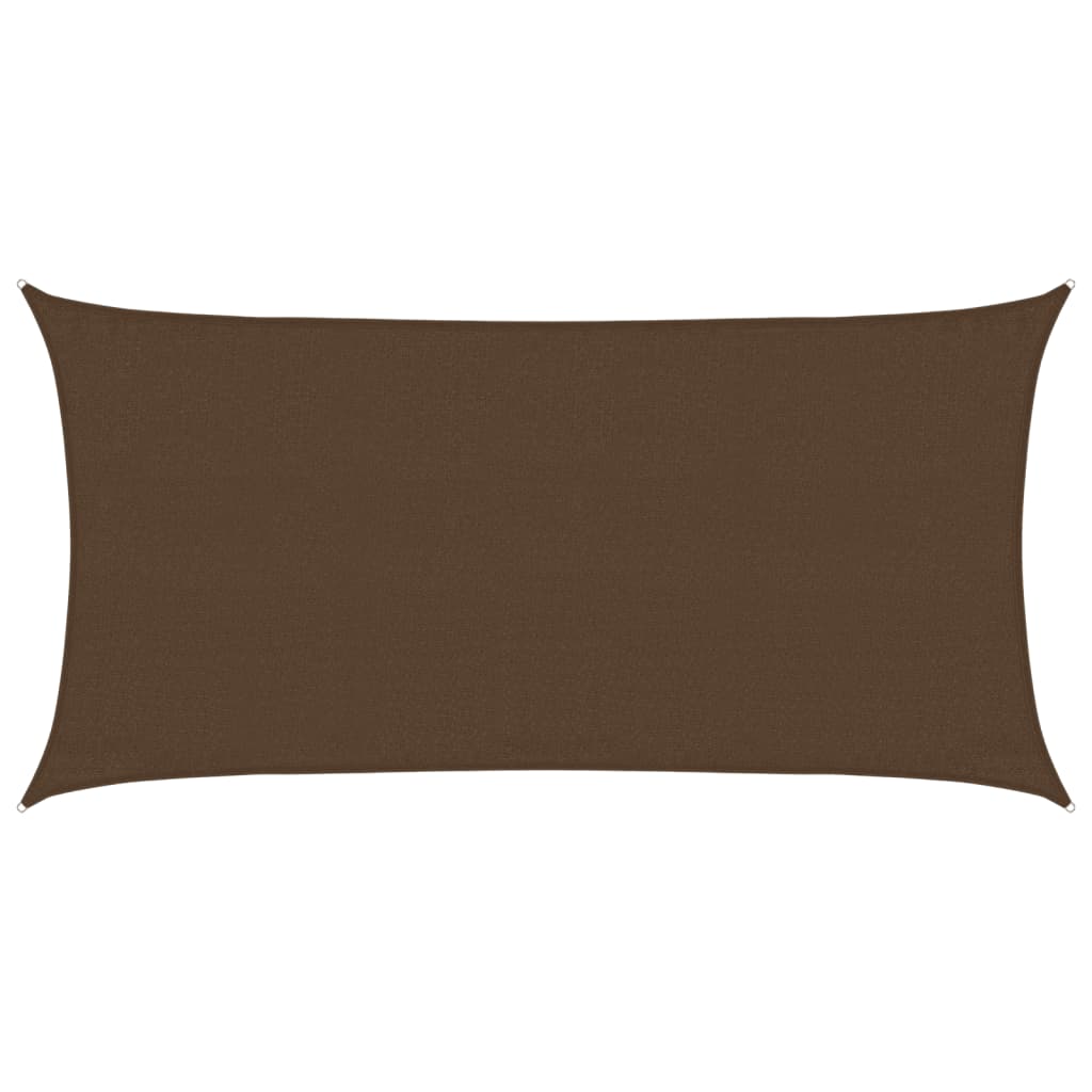 vidaXL Sunshade Sail 160 g/m² Brown 3x6 m HDPE