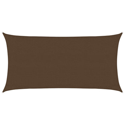 vidaXL Sunshade Sail 160 g/m² Brown 3x6 m HDPE