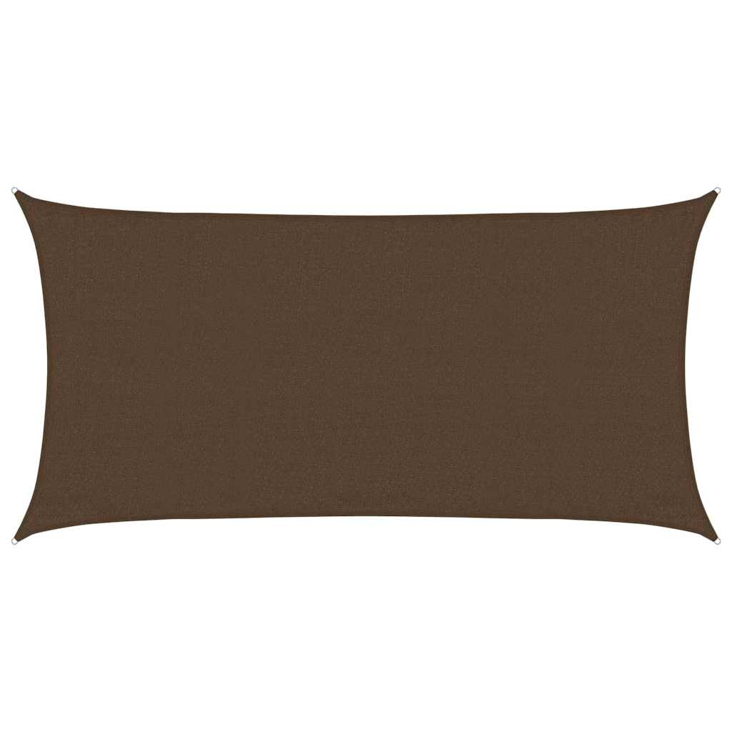 vidaXL Sunshade Sail 160 g/m² Brown 3x6 m HDPE