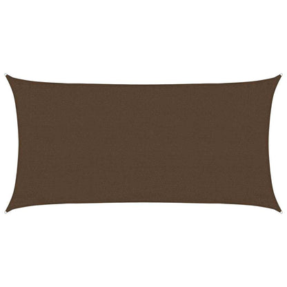 vidaXL Sunshade Sail 160 g/m² Brown 3x6 m HDPE