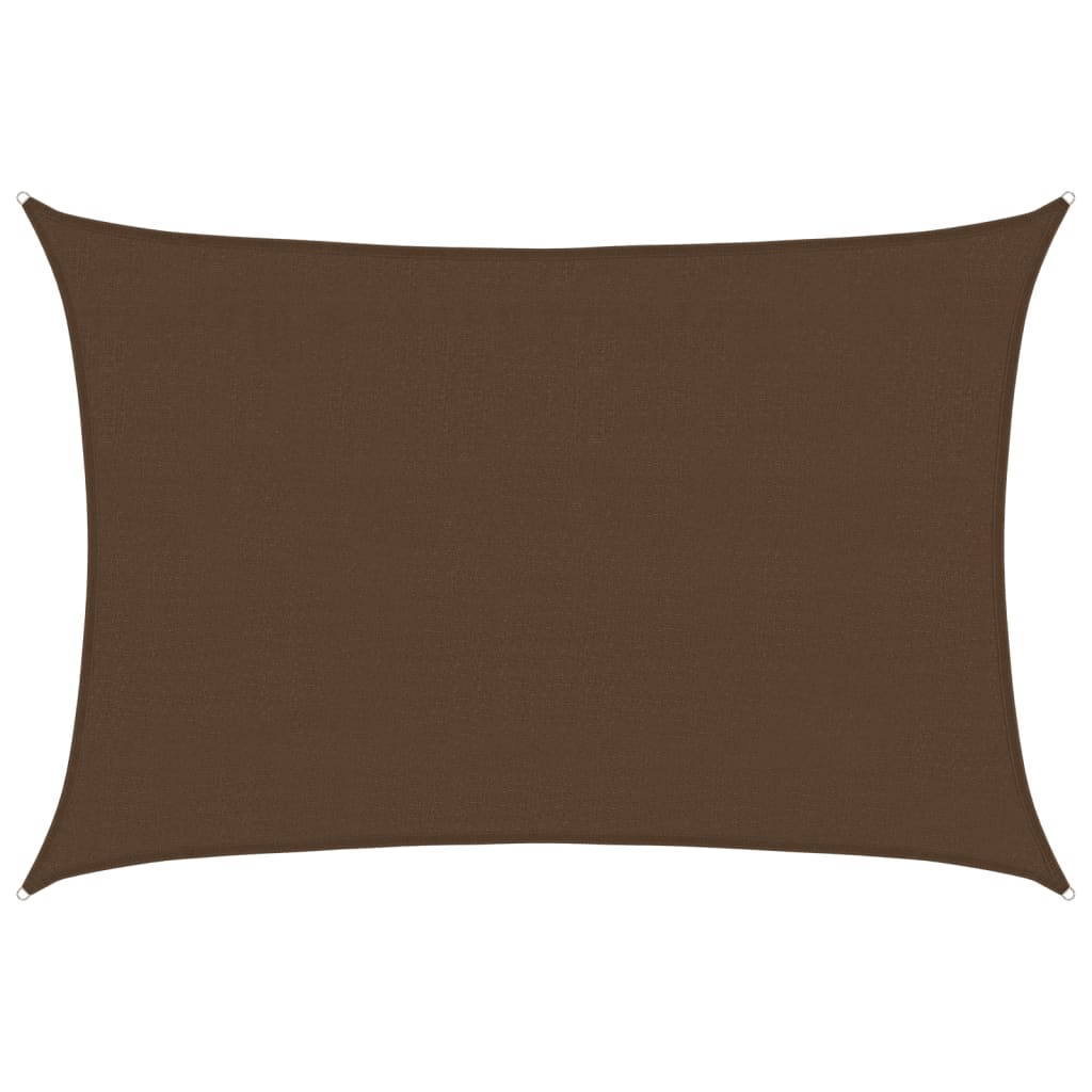 vidaXL Sunshade Sail 160 g/m² Brown 4x5 m HDPE