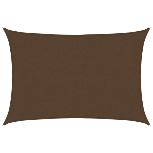 vidaXL Sunshade Sail 160 g/m² Brown 4x5 m HDPE