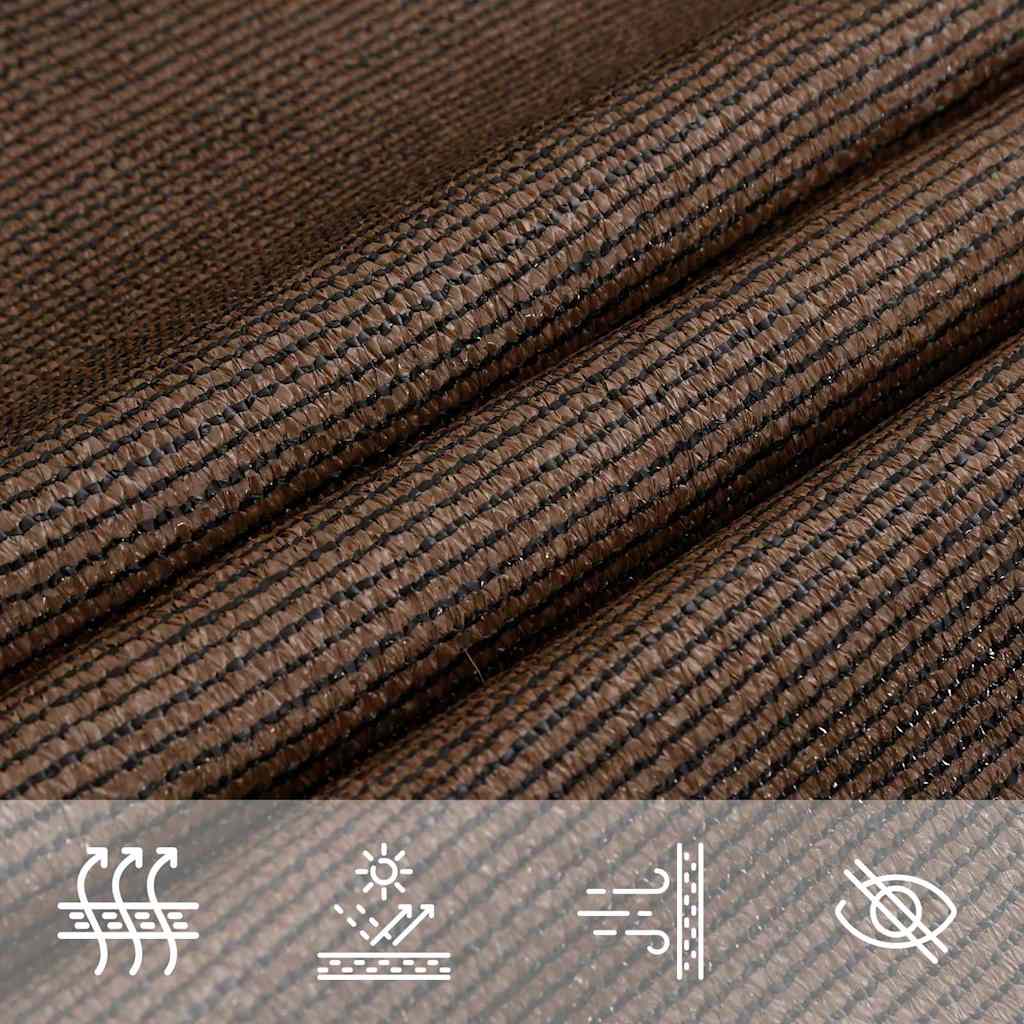 vidaXL Sunshade Sail 160 g/m² Brown 4x5 m HDPE