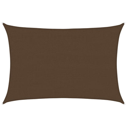 vidaXL Sunshade Sail 160 g/m² Brown 4x6 m HDPE