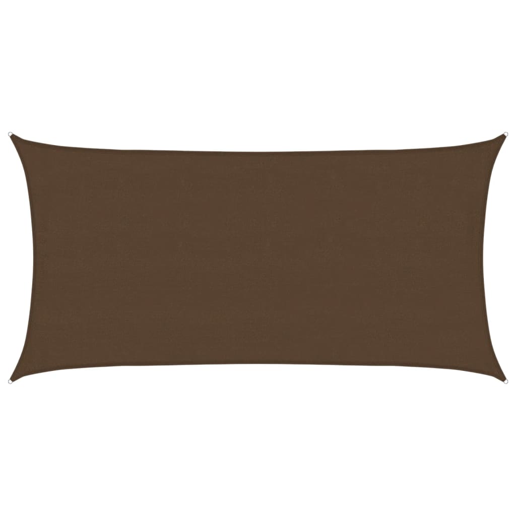 vidaXL Sunshade Sail 160 g/m² Brown 4x7 m HDPE