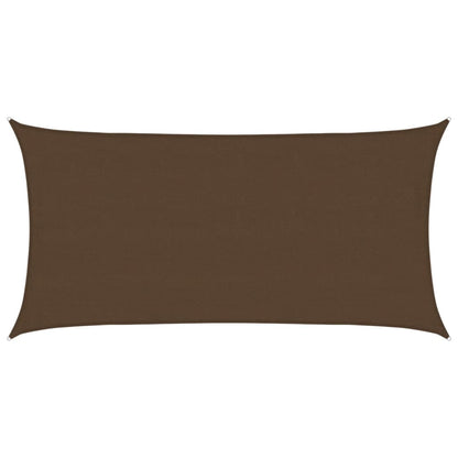 vidaXL Sunshade Sail 160 g/m² Brown 4x7 m HDPE