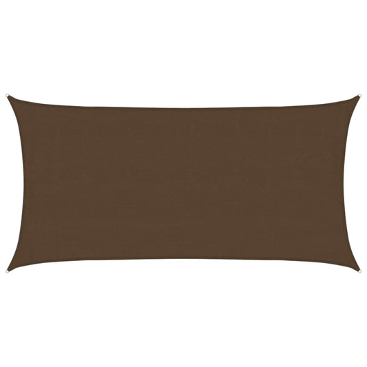 vidaXL Sunshade Sail 160 g/m² Brown 4x7 m HDPE