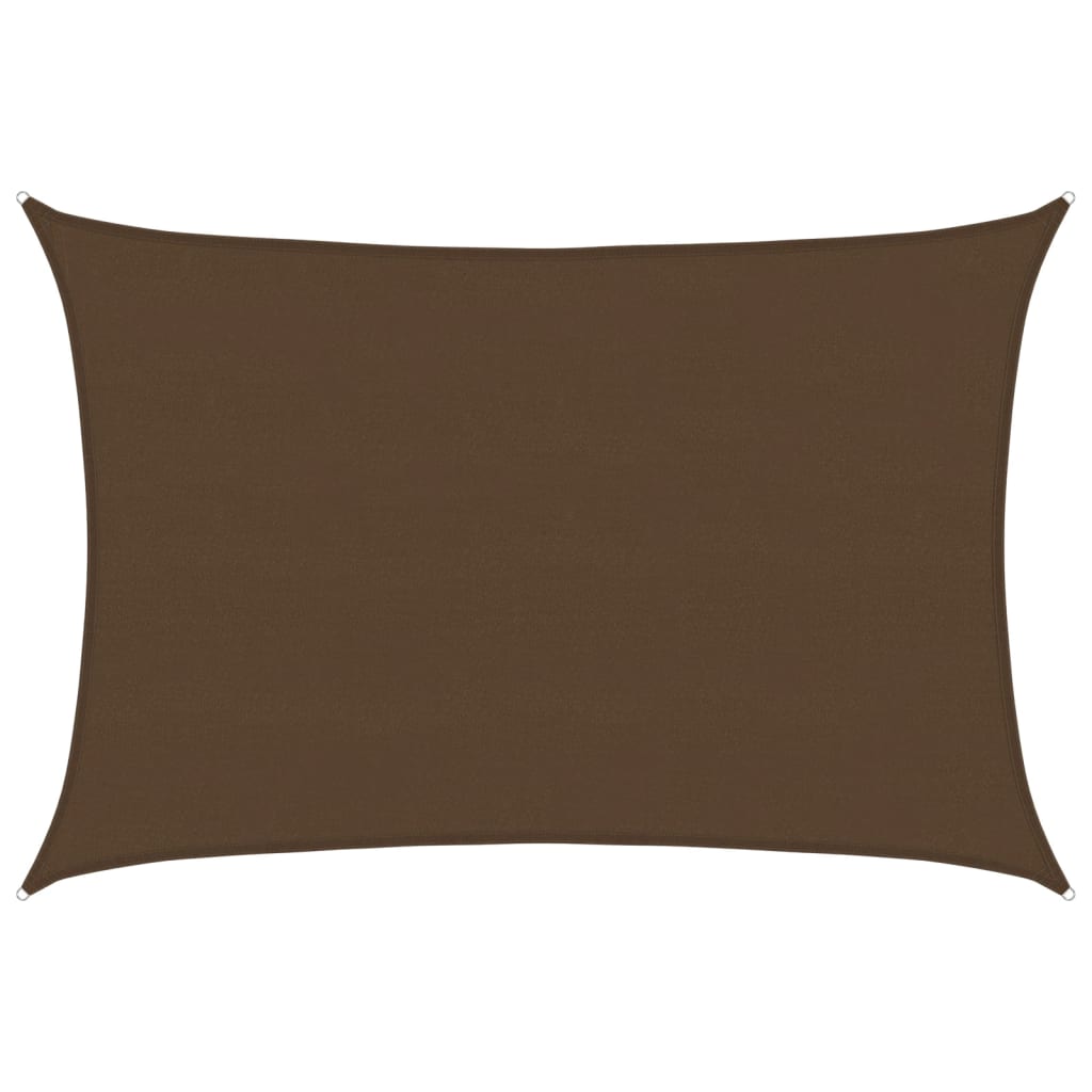 vidaXL Sunshade Sail 160 g/m² Brown 5x6 m HDPE