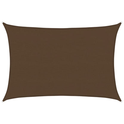 vidaXL Sunshade Sail 160 g/m² Brown 5x6 m HDPE