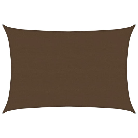 vidaXL Sunshade Sail 160 g/m² Brown 5x6 m HDPE