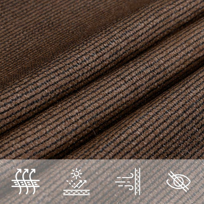 vidaXL Sunshade Sail 160 g/m² Brown 5x6 m HDPE