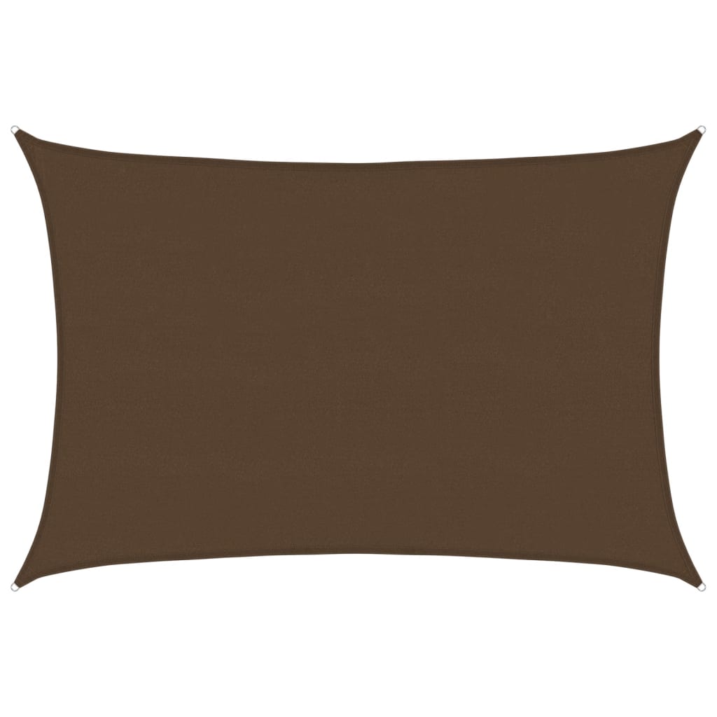 vidaXL Sunshade Sail 160 g/m² Brown 5x7 m HDPE