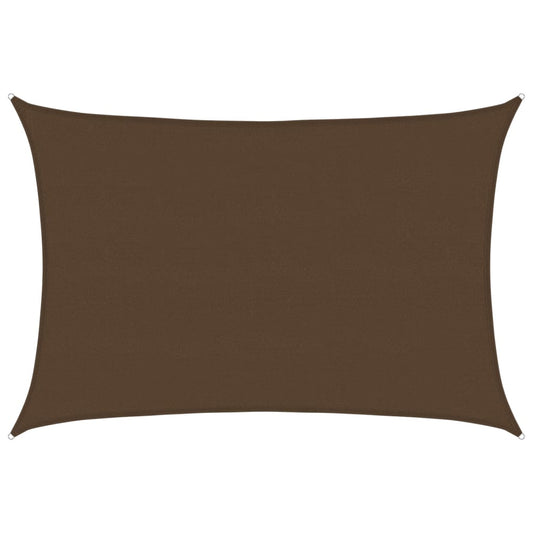 vidaXL Sunshade Sail 160 g/m² Brown 5x7 m HDPE