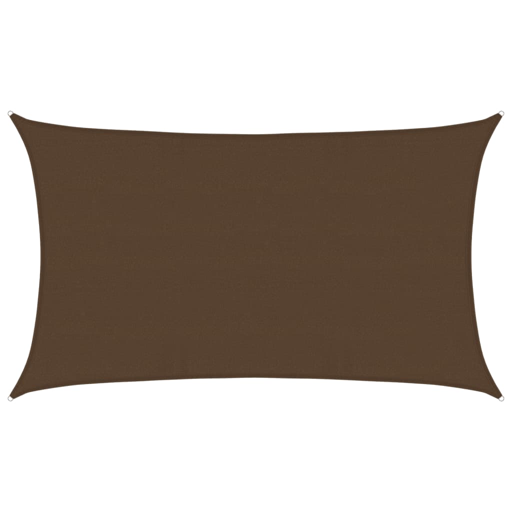 vidaXL Sunshade Sail 160 g/m² Brown 5x8 m HDPE