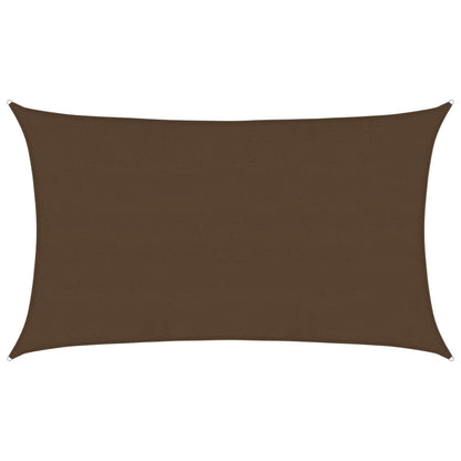 vidaXL Sunshade Sail 160 g/m² Brown 5x8 m HDPE