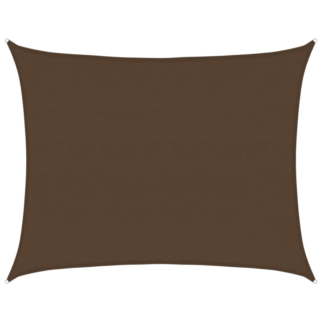 vidaXL Sunshade Sail 160 g/m² Brown 6x7 m HDPE