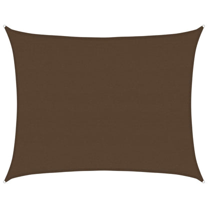 vidaXL Sunshade Sail 160 g/m² Brown 6x7 m HDPE