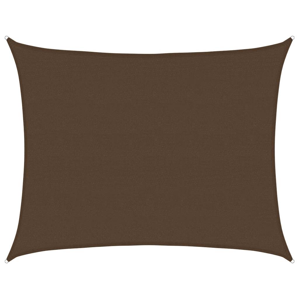 vidaXL Sunshade Sail 160 g/m² Brown 6x7 m HDPE