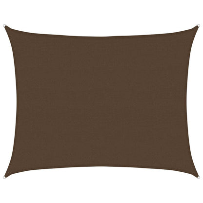vidaXL Sunshade Sail 160 g/m² Brown 6x7 m HDPE