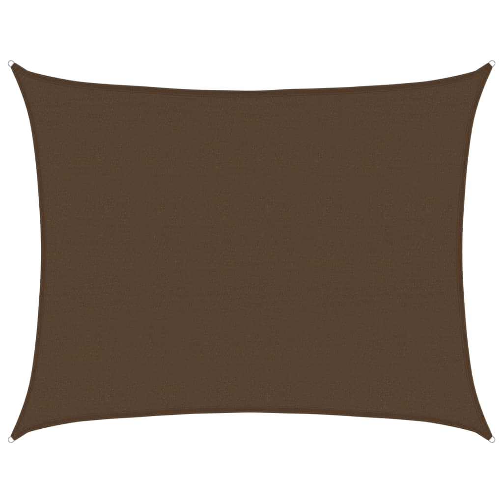 vidaXL Sunshade Sail 160 g/m² Brown 6x8 m HDPE
