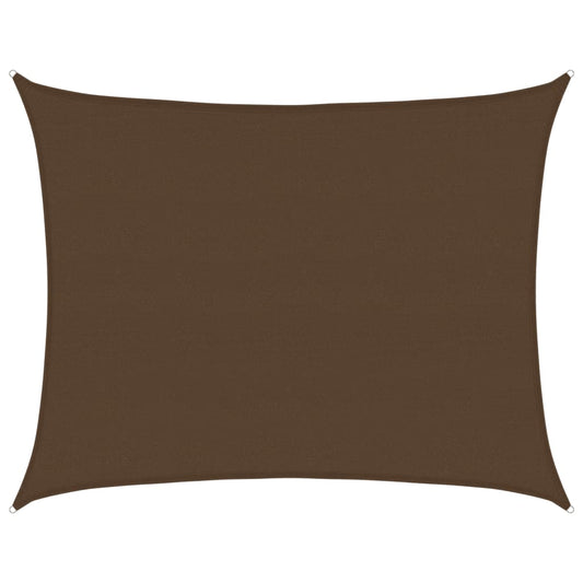 vidaXL Sunshade Sail 160 g/m² Brown 6x8 m HDPE
