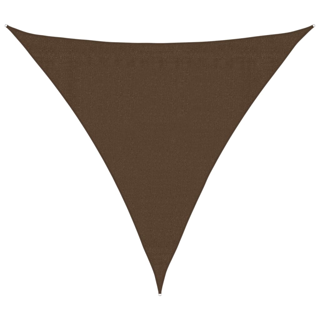 vidaXL Sunshade Sail 160 g/m² Brown 3x3x3 m HDPE