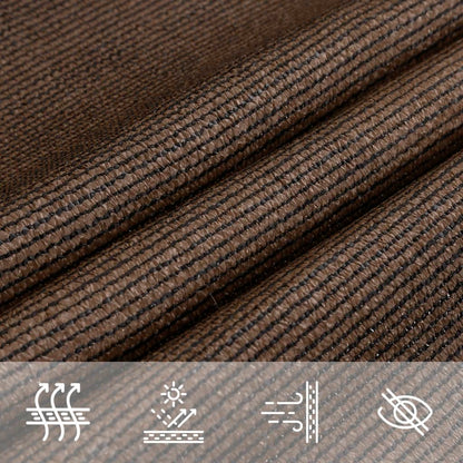 vidaXL Sunshade Sail 160 g/m² Brown 4x5x6.8 m HDPE
