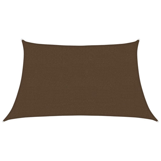 vidaXL Sunshade Sail 160 g/m² Brown 3/4x2 m HDPE
