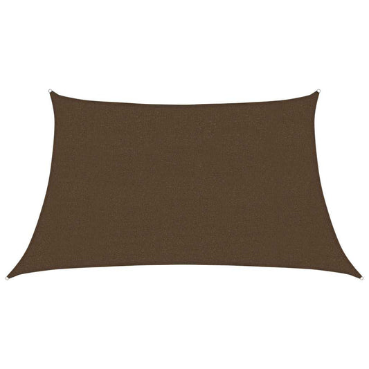 311818 vidaXL Sunshade Sail 160 g/m² Brown 3/4x2 m HDPE