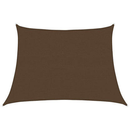 vidaXL Sunshade Sail 160 g/m² Brown 4/5x3 m HDPE