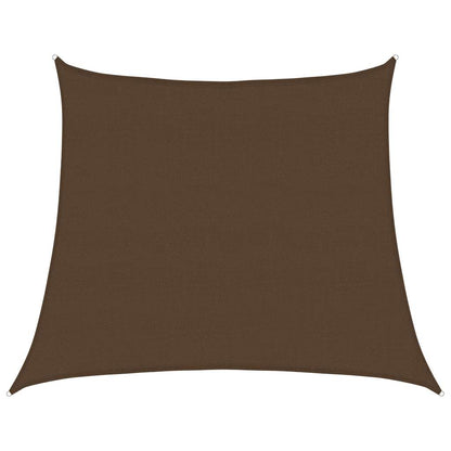 vidaXL Sunshade Sail 160 g/m² Trapezium Brown 4/5x4 m HDPE