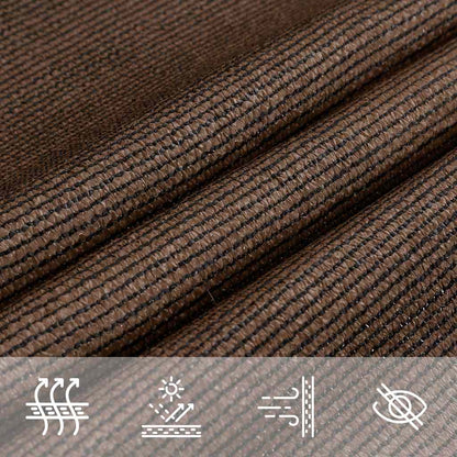 vidaXL Sunshade Sail 160 g/m² Trapezium Brown 4/5x4 m HDPE