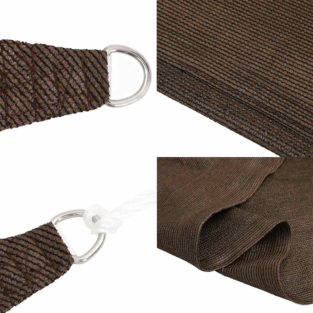 vidaXL Sunshade Sail 160 g/m² Trapezium Brown 4/5x4 m HDPE