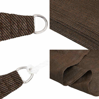 vidaXL Sunshade Sail 160 g/m² Trapezium Brown 4/5x4 m HDPE