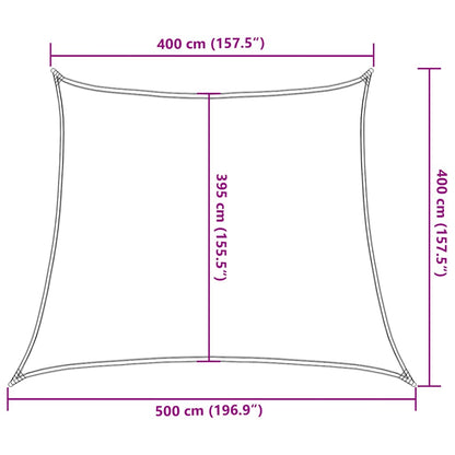 vidaXL Sunshade Sail 160 g/m² Trapezium Brown 4/5x4 m HDPE