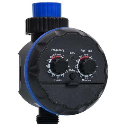 147888 vidaXL Single Outlet Water Timer with Ball Valves