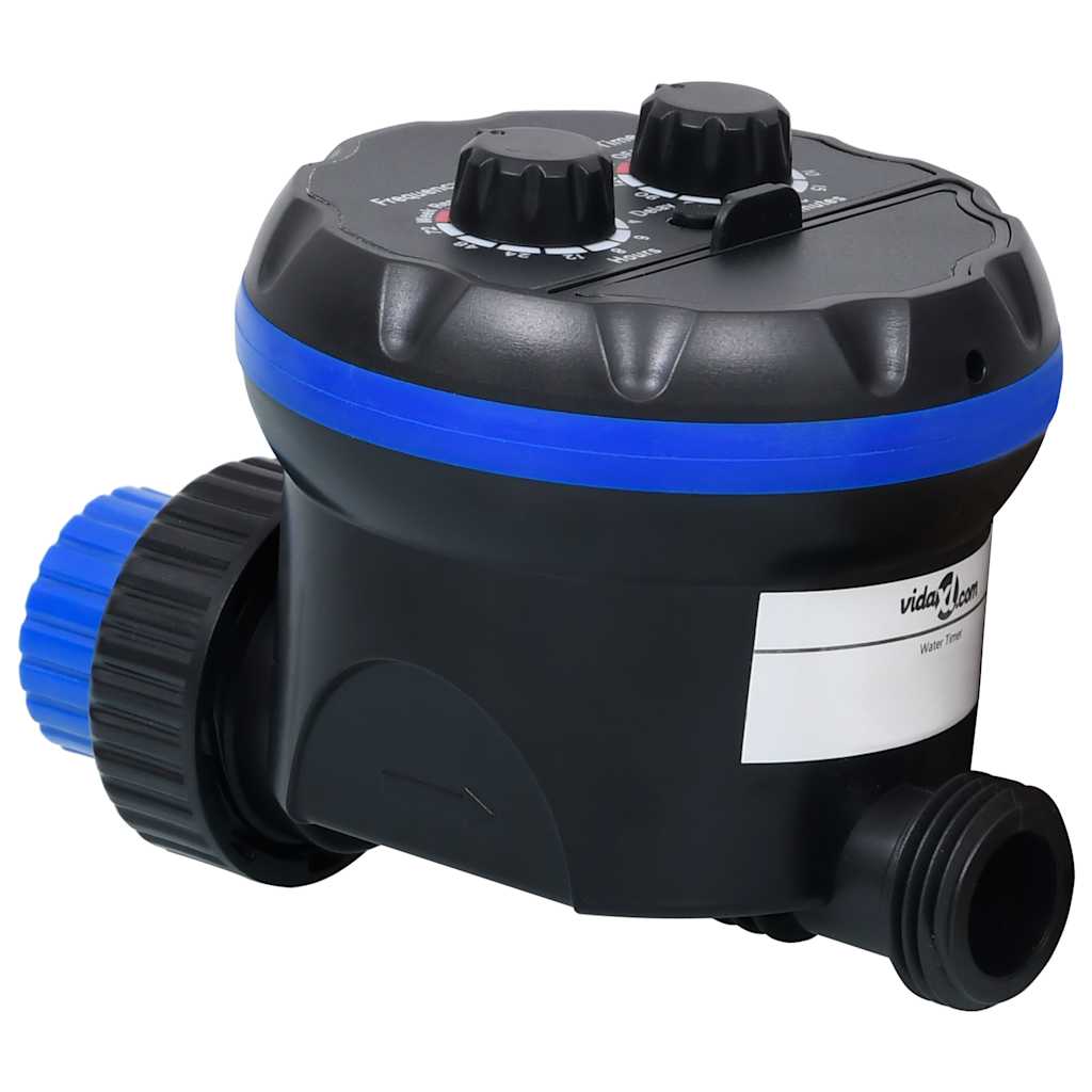 147888 vidaXL Single Outlet Water Timer with Ball Valves